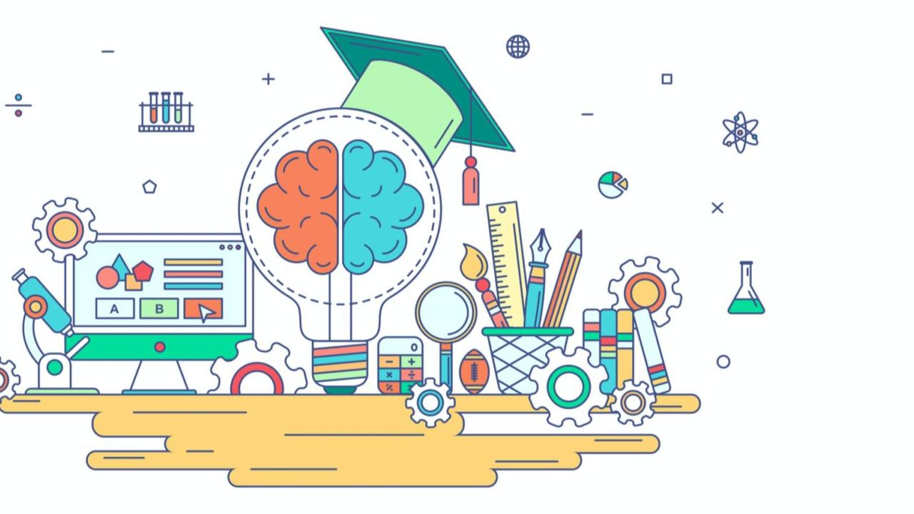 Illustration of different learning tools